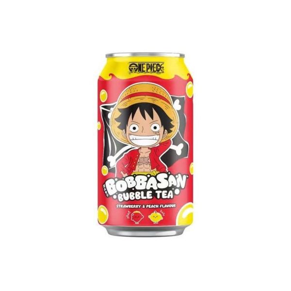 Strawberry & Peach Bubble Tea Monkey D. Luffy One Piece BobbaSan ULTRAPOP 320 ml