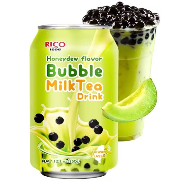 Refresco Bubble Tea Sabor Melón con Tapioca RICO 340 ml