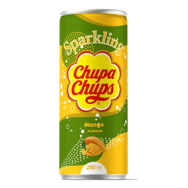 Chupa Chups Sparkling Mango Flavoured Soft Drink 250ml