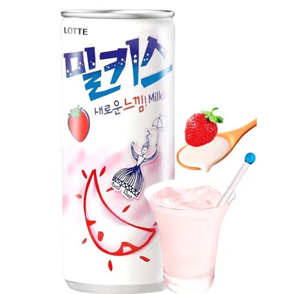Refresco Milkis Sabor Fresa Lotte 250 ml