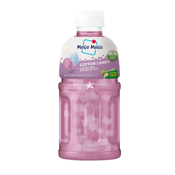 Mogu Mogu Soft Drink Cotton Candy flavour with Coconut Cream 320 ml