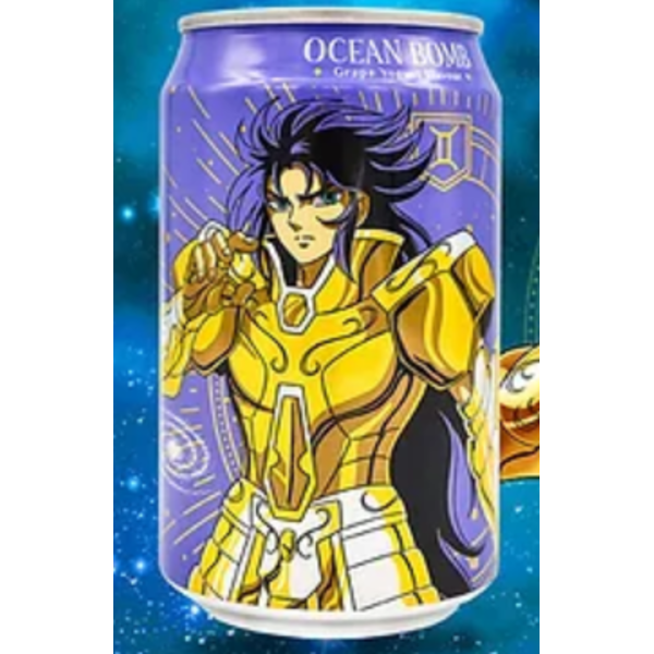 Saint Seiya Shaka de Virgo Ocean Bomb Grape Yoghurt Flavoured Soft Drink