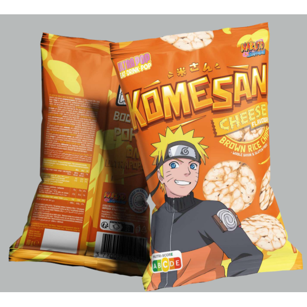 Naruto Uzumaki Naruto Shippuden Cheese Rice Snack Komesan 60 gr