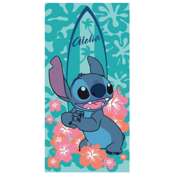 Aloha Flower Towel Beach Lilo & Stitch Disney 140 x 70 cms
