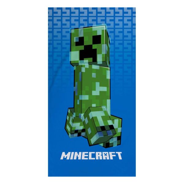 Toalla Azul Creeper Minecraft 140 x 70 cm