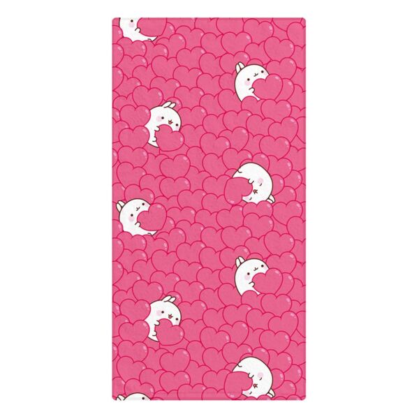 Toalla Corazones Molang 35 x 75 cm
