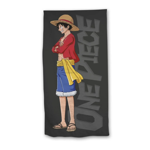 Monkey D. Luffy One Piece Grey Towel 140 x 70 cms