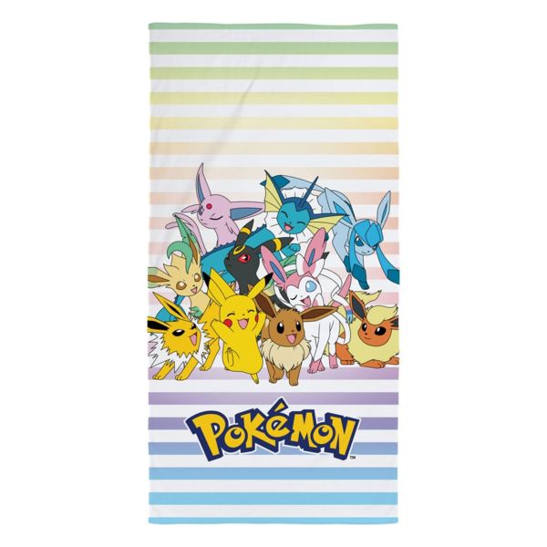 Pikachu & Eevee Evolutions Towel Pokémon 140 x 70 cm
