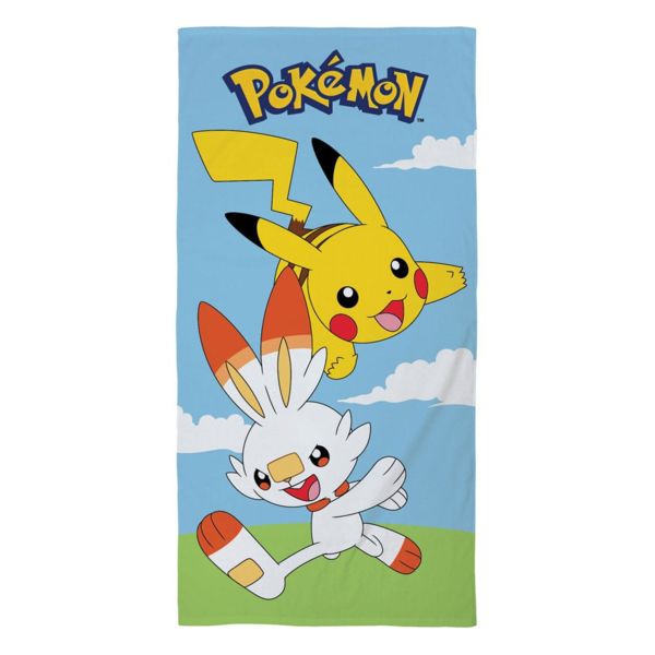 Pikachu & Scorbunny Towel Pokémon 140 x 70 cm