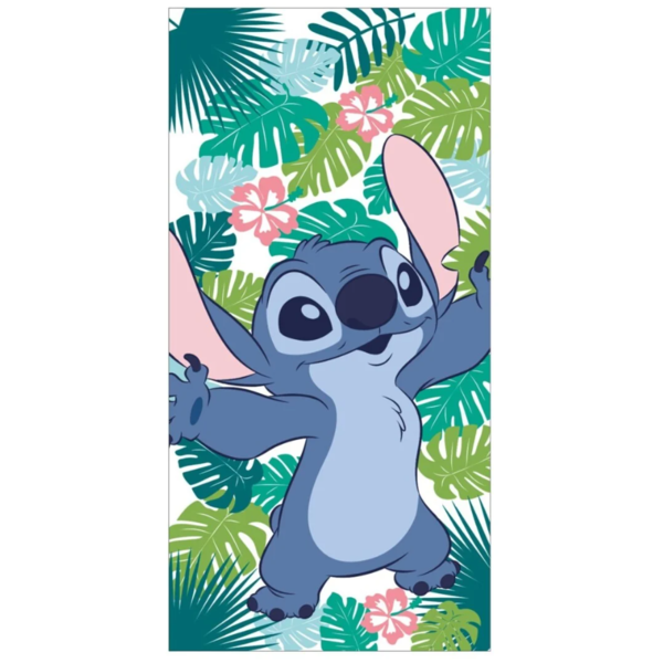 Tropical Leaf Green Towel Beach Lilo & Stitch Disney 140 x 70 cms