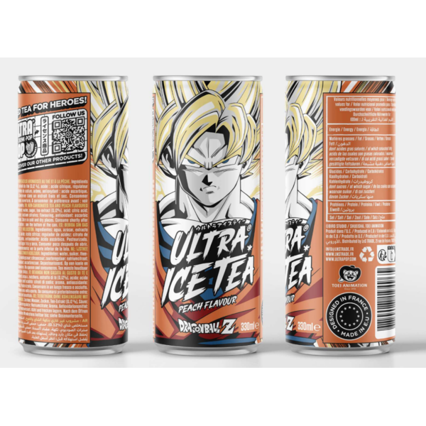 Son Goku SSJ Dragon Ball Z ULTRA ICE TEA Peach Ice Tea 