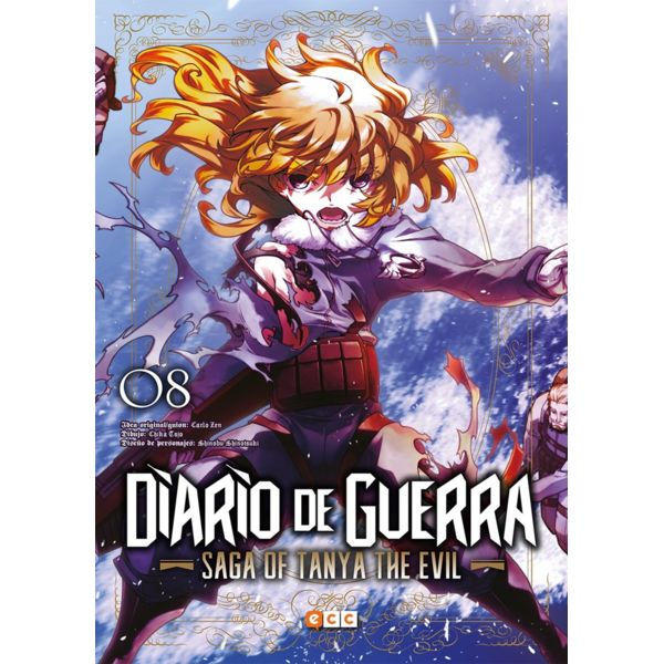 Diario de Guerra Saga of Tanya the Evil #08 (Spanish) Manga Oficial ECC Ediciones