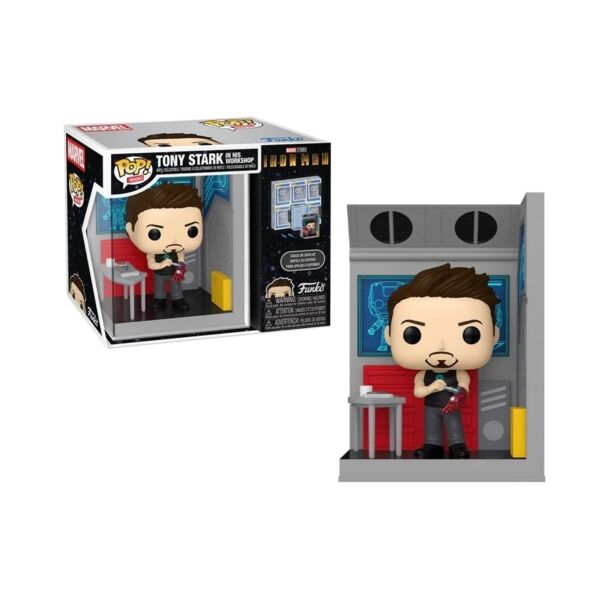 Tony Stark in Workshop Marvel Comics Funko POP! Nooks
