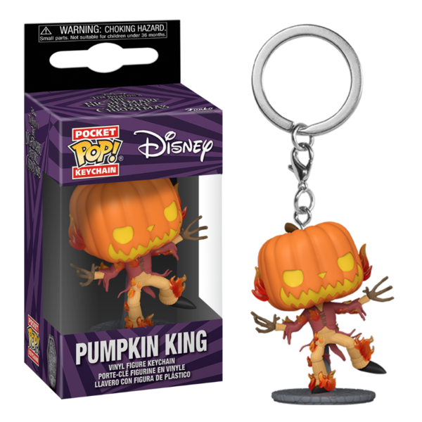 Pumpkin King Keychain Night before Christmas 30th Anniversary Disney Funko Pocket POP!