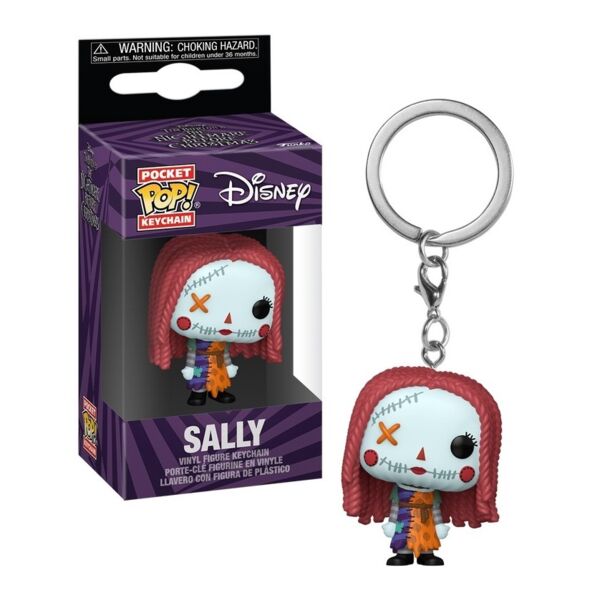 Sally Patchwork Keychain Night Before Christmas Disney Funko Pocket POP!