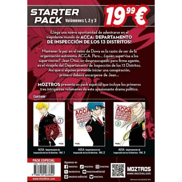ACCA 13: Departamento de inspección de los 13 distritos Volume 1 to 3 Spanish Pack Manga