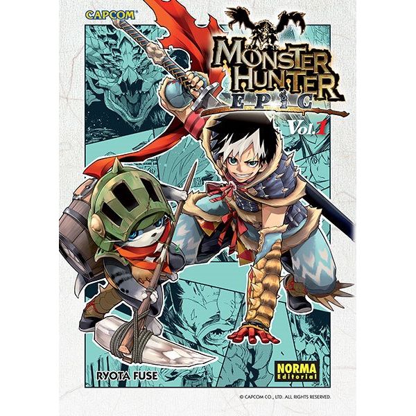 Monster Hunter Epic #01 Manga Oficial Norma Editorial