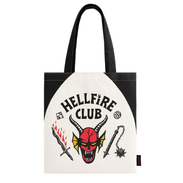 Hellfire Club Logo Tote Bag Stranger Things