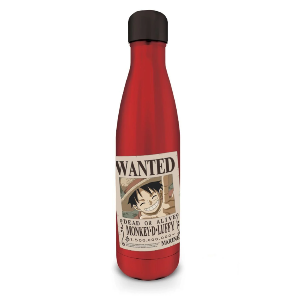 Monkey D. Luffy Wanted Stainless Steel Bottle One Piece 540 ml