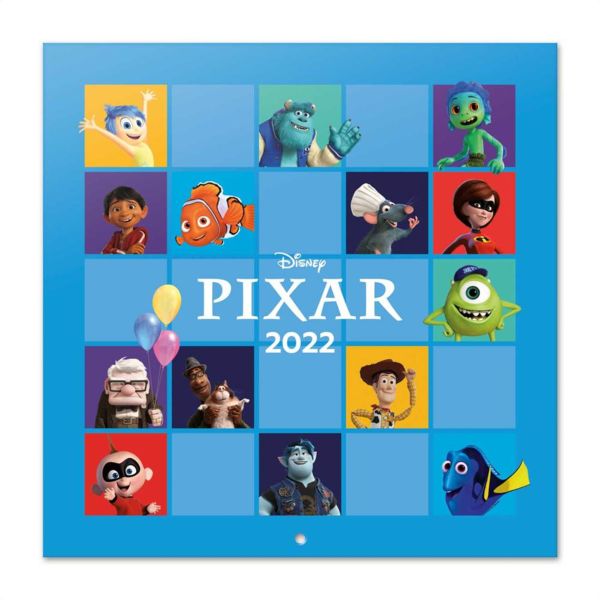 Calendario 2022 Películas Pixar Disney