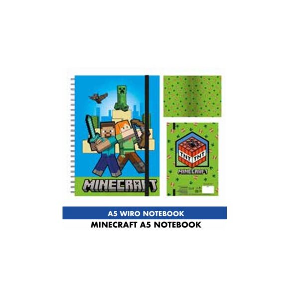 Libreta A5 Steve y Alex Minecraft