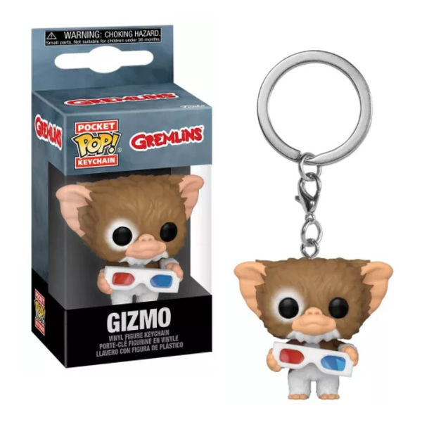 Gizmo with 3D Glasses Gremlin Keychain Funko Pocket POP