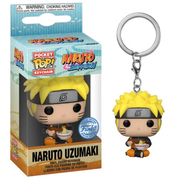 Ramen Uzumaki Naruto Shippuden Keychain Pocket Funko POP Special Edition