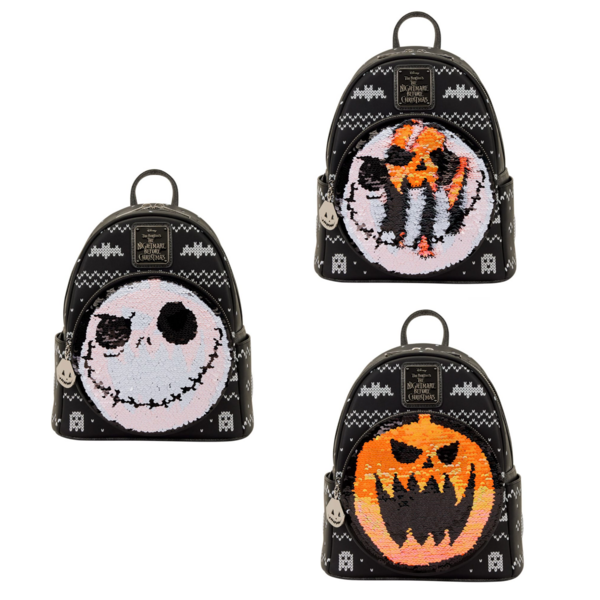 Jack Skellington Sequin Backpack The Nightmare Before Christmas Disney Loungefly