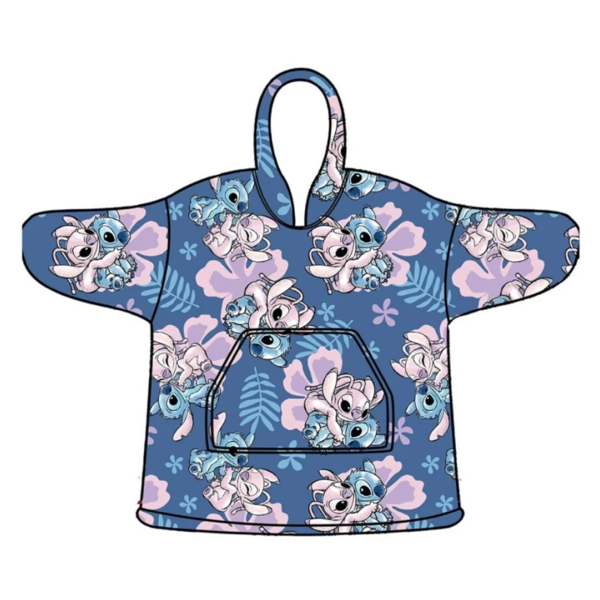 Poncho Polar Flores Lilo & Stitch Disney Adulto