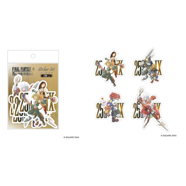 Final Fantasy IX 25th Anniversary Sticker 4 Pack Square Enix