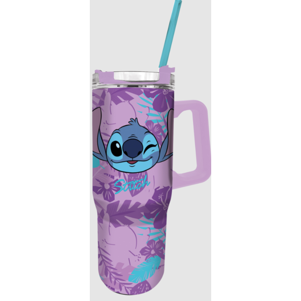 Purple Flower XL Travel Tumbler Lilo & Stitch Disney 1165 ml