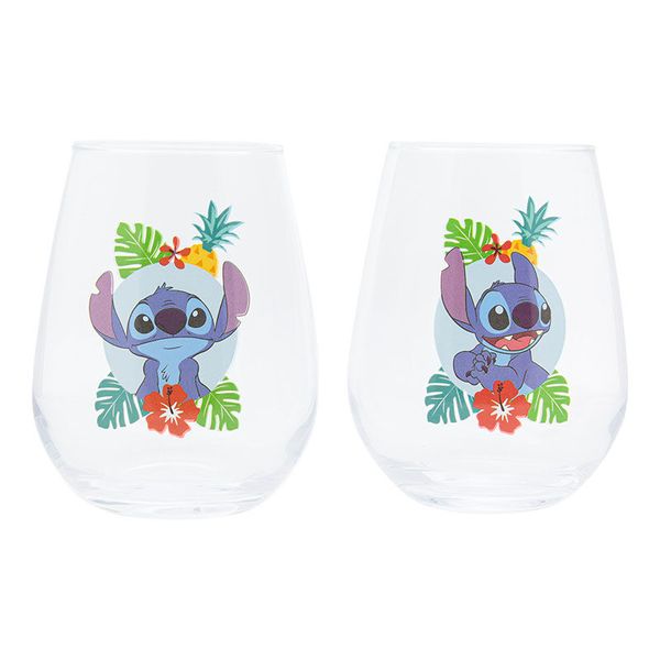 Stitch Crystal Glasses Lilo and Stitch Disney