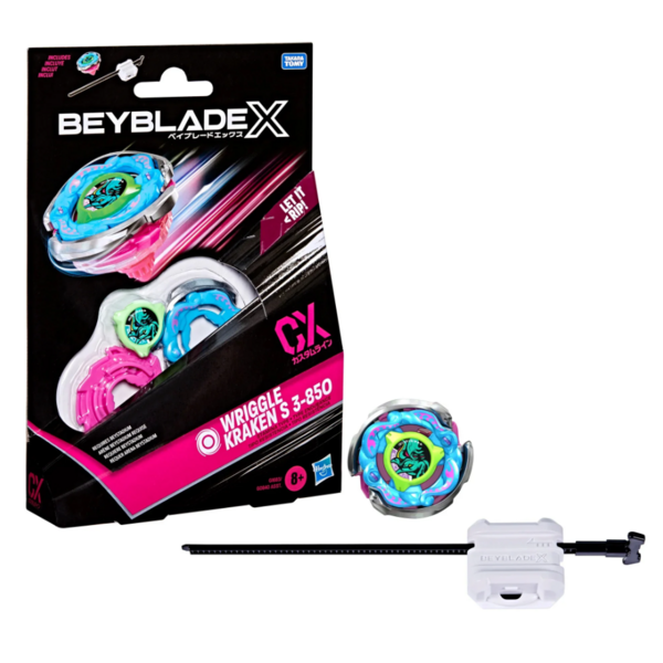Beyblade X Wriggle Kraken S 3-85O CX Starter Pack