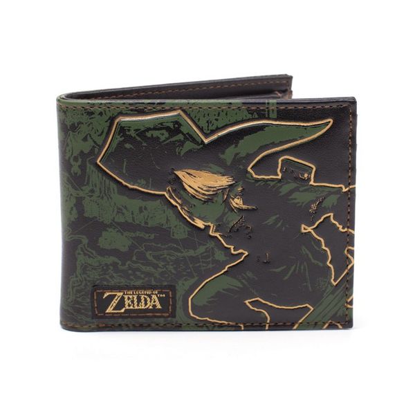 Link and Hyrule Map Wallet The Legend of Zelda