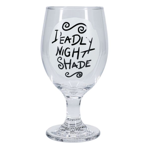 Deadly Night Shade Glass Cup Nightmare Before Christmas Disney 350 ml