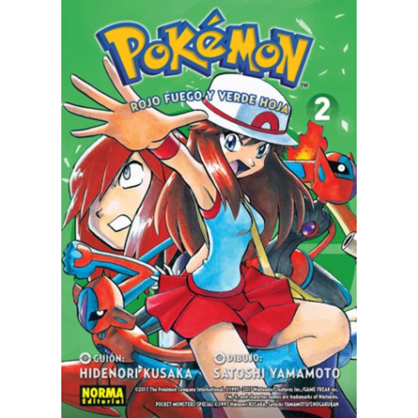 Pokemon Rojo Fuego y Verde Hoja #02 Manga Oficial Norma Editorial