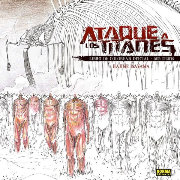 Ataque a los Titanes #01 Spanish Colouring Book