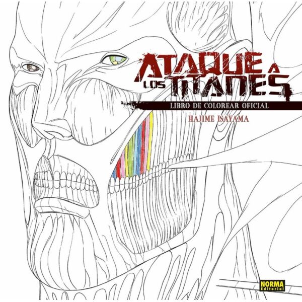 Ataque a los Titanes #02 Spanish Colouring Book