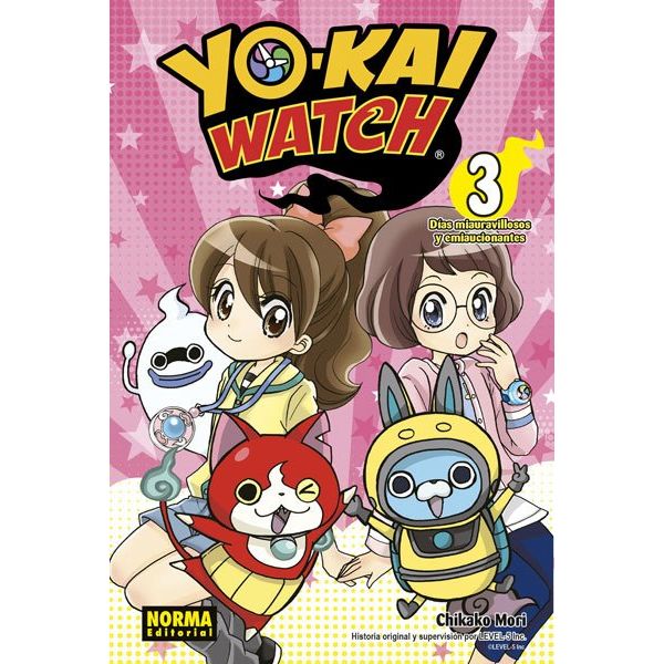Yo-Kai Watch Días Miauravillosos y Emiaucionantes #03 (Spanish) Manga Oficial Norma Editorial