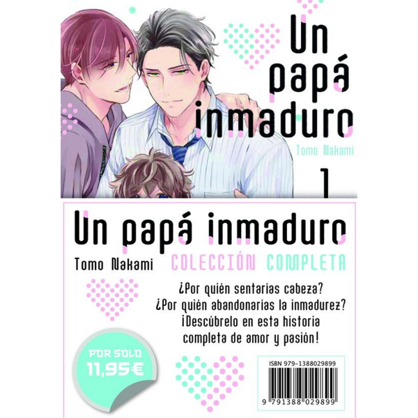 Un papá inmaduro Volume 1 to 2 Spanish Pack Manga
