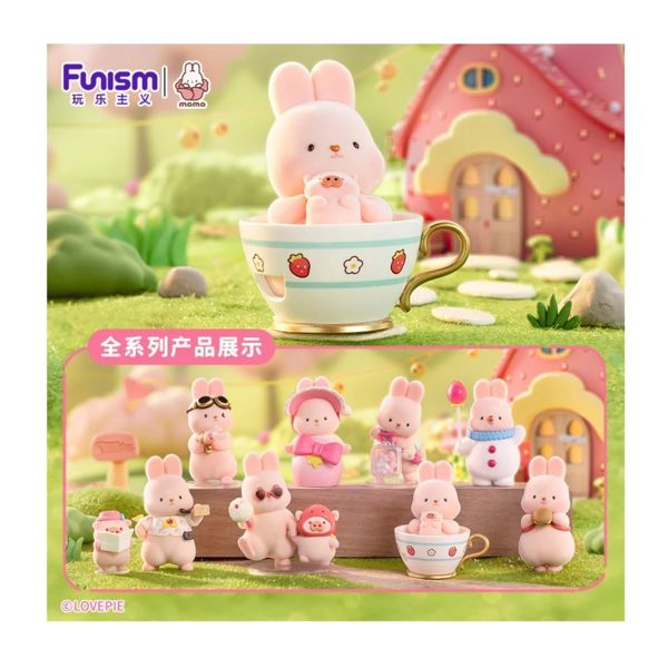 Momo Bunny Strawberry Town Figure Blind Box Funism (Random)