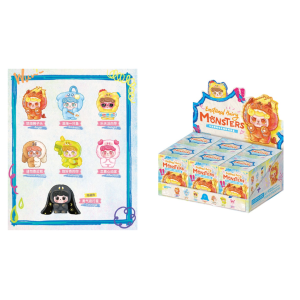 QKid: Emotional Hairy Monsters Blind Box Figure (random)