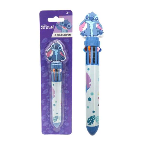 Bolígrafo 10 Colores Lilo & Stitch Disney