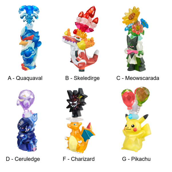 Terastal Pokémon Mini Figure & Gum Bandai