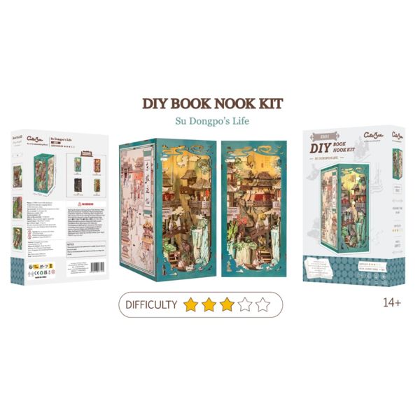 Su Dongpo's Life Book Nook DIY Diorama