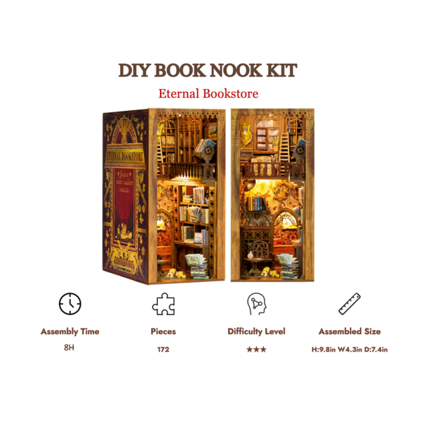 Diorama DIY Book Nook Eternal Bookstore