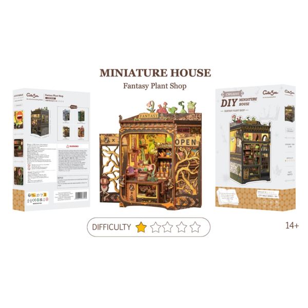 Diorama DIY Book Nook Fantasy Plant Shop
