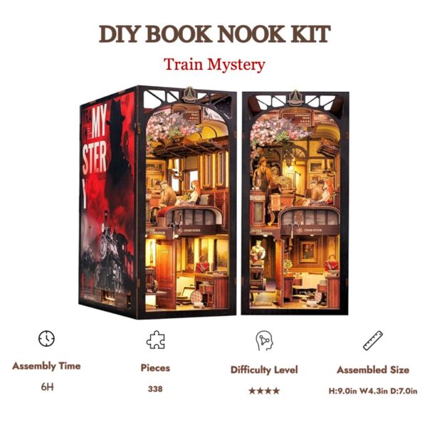 Diorama DIY Book Nook Mystery Train