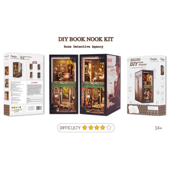 Rose Detective Agency Book Nook DIY Diorama