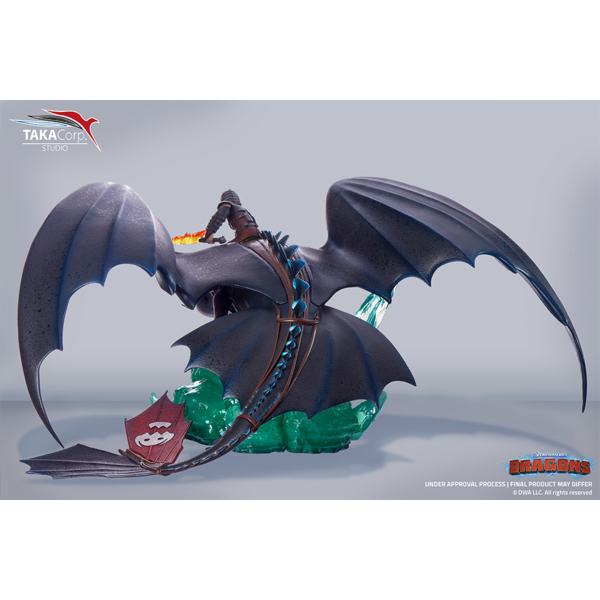 Estatua Hipo y Desdentao Como entrenar a tu Dragon 